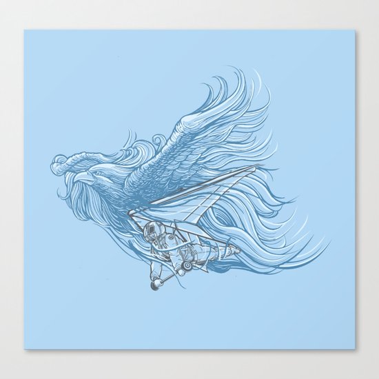gliding on the wind Canvas Print