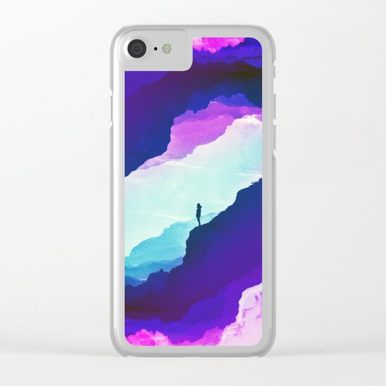 Violet dream of Isolation Clear iPhone Case