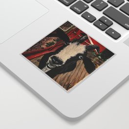 “The Greatest of All Time” Goat Painting Sticker