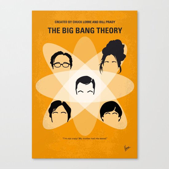 No196 My The Big Bang Theory minimal poster Canvas Print