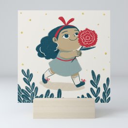 little lady Mini Art Print