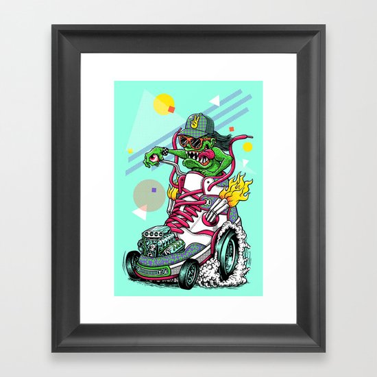 RIDE IT, KICK IT! Framed Art Print