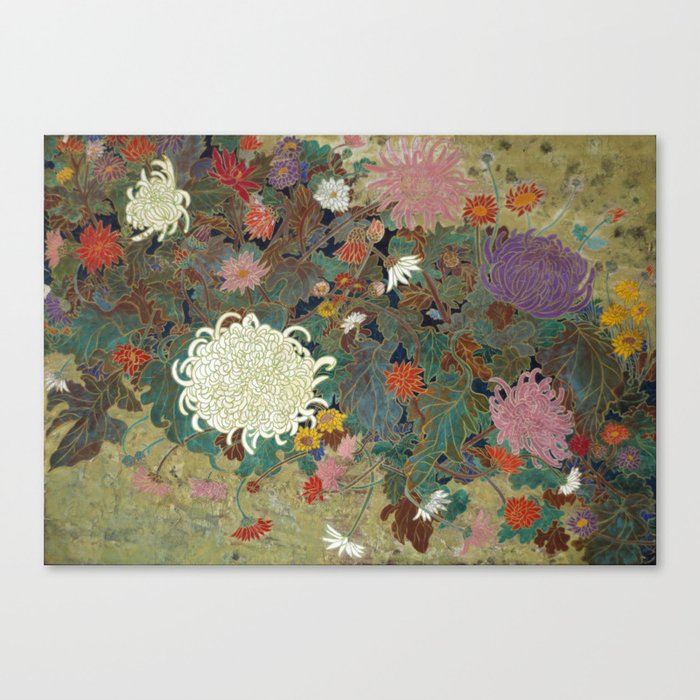 flower【Japanese painting】 Canvas Print