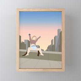 City Ledge Framed Mini Art Print