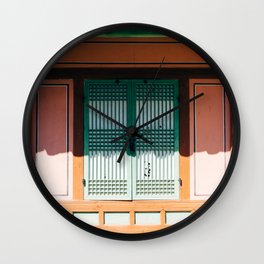 South Korea Photography - Closed Window Wall Clock