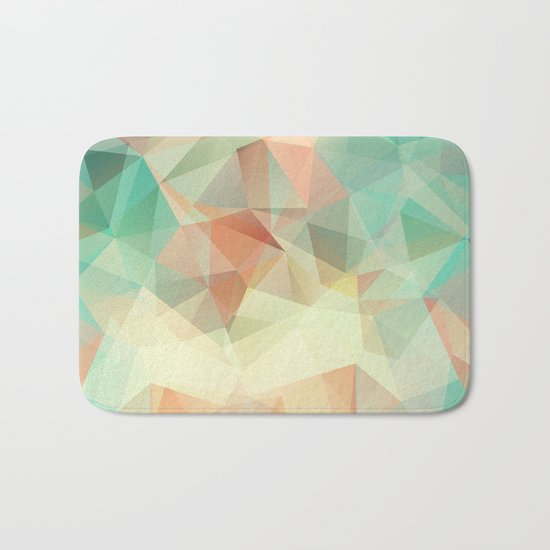 Polygon picture. Oasis in the desert. Bath Mat