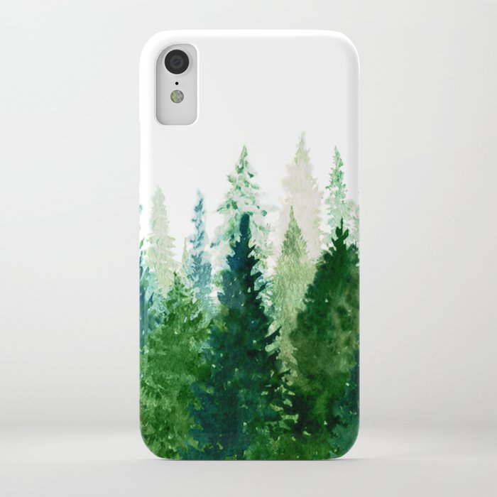 pine trees 2 iphone case