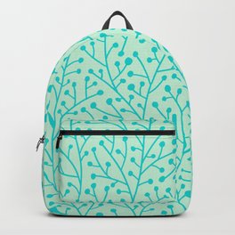 Berry Branches – Mint & Turquoise Palette Backpack