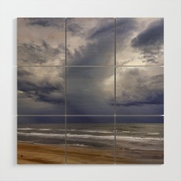 Rain Storm over the Water Wood Wall Art