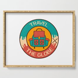 Travel The Globe | Backpacking | Backpacker | Solo Traveler | Solo Trip | Single Travel Serving Tray