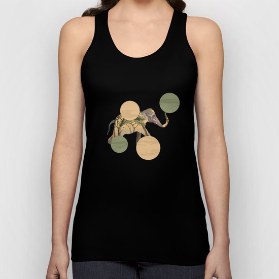 Elephant Polka Unisex Tank Top
