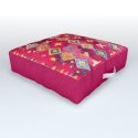 N188 - Lovely Pink Oriental Traditional Boho Moroccan Style Artwork Outdoor Floor Cushion