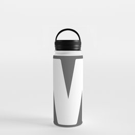 M (White & Grey Letter) Water Bottle