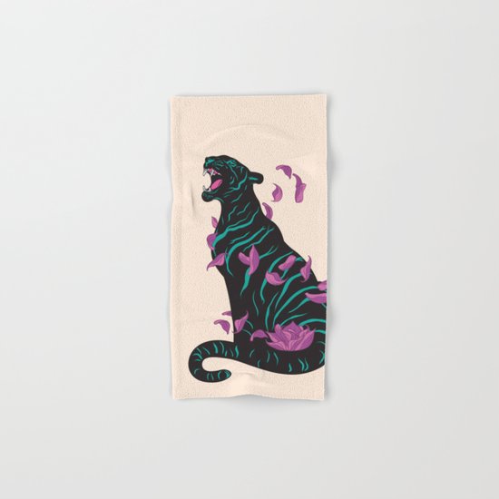 Black tiger Hand & Bath Towel