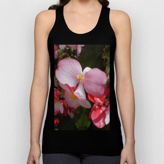 Begonia in the Rose Garden Unisex Tank Top