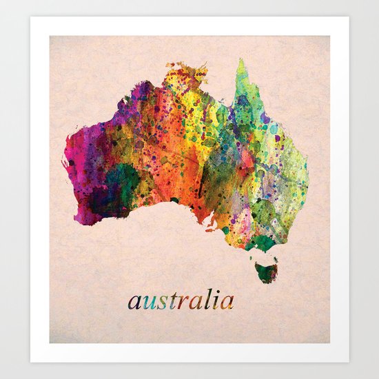Australia Art Print