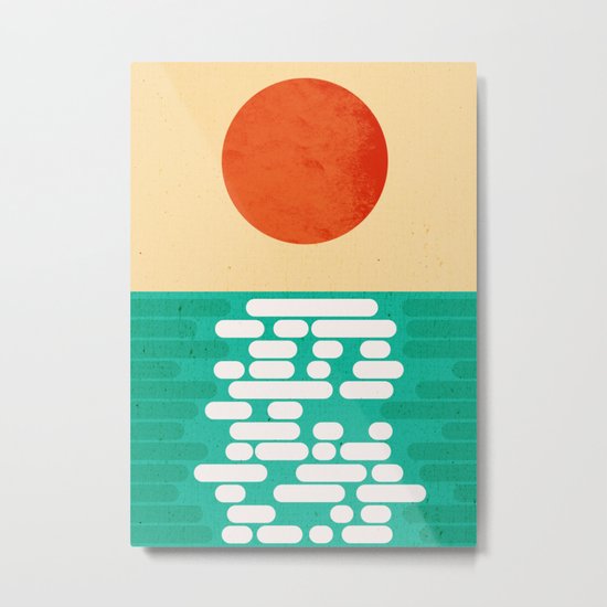 Sun over the sea Metal Print