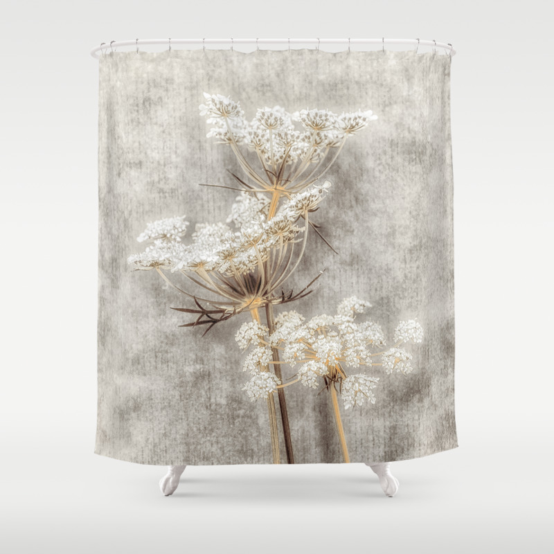 French Country Queen Anne S Lace Shower Curtain By Wallartphotos