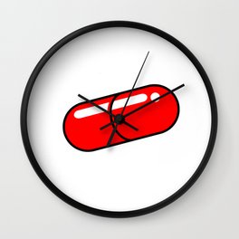 Red Pill solo Wall Clock