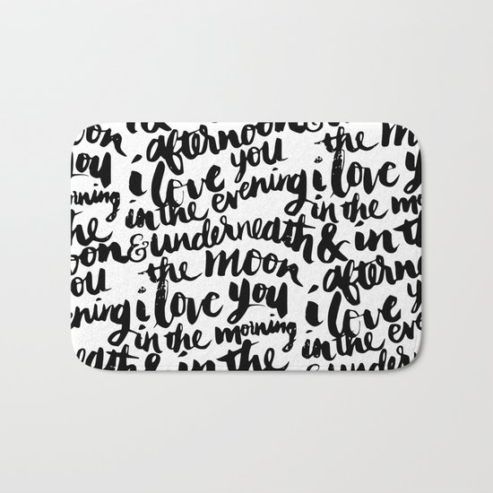 I love you in the morning Bath Mat