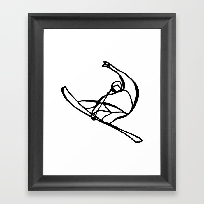 Surf : Snow VIII Framed Art Print