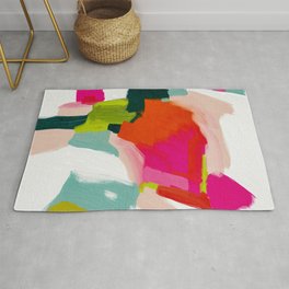 abstract pink art Area & Throw Rug