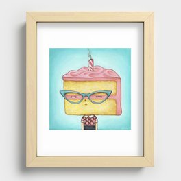 She Likes to Party Recessed Framed Print