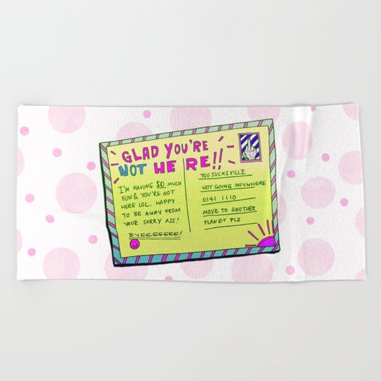 Sass Card Beach Towel