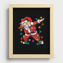 Dabbing Santa Claus Recessed Framed Print