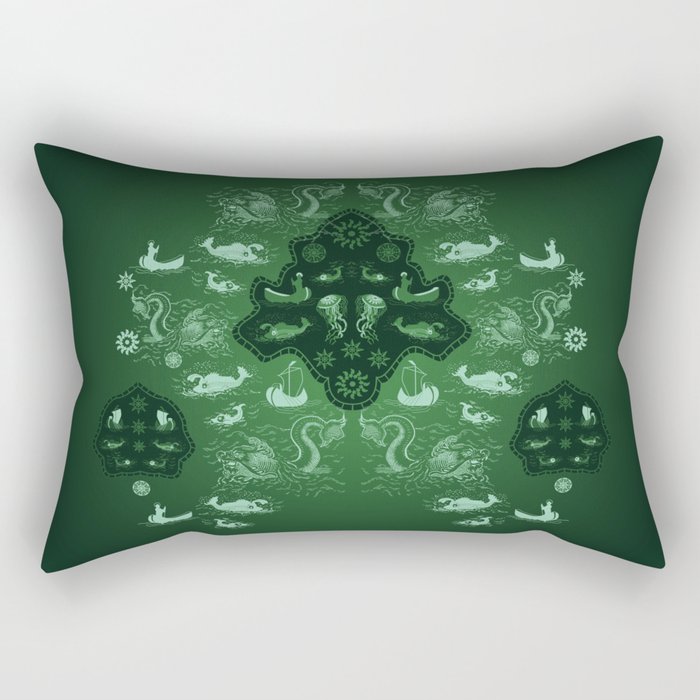 Sea Monster Rectangular Pillow