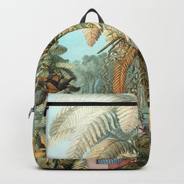 GARDENING Backpack | Other, Lostparadise, Secretgarden, Tropicalnature, Exoticplants, Birdsanimals, Photomontage, Paper, Palmtrees, Collage 