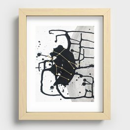 Gemini - Abstract Zodiac Constellation Recessed Framed Print