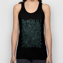 Teal ornaments Unisex Tank Top