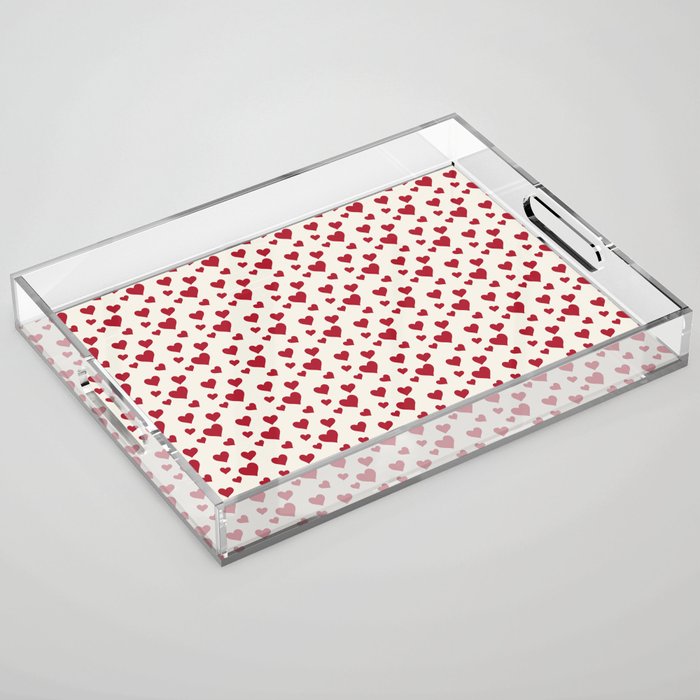 Sweet Little Hearts Love Collection Acrylic Tray