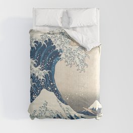 The Great Wave Off Kanagawa by Katsushika Hokusai Thirty Six Views of Mount Fuji - The Great Wave Comforter