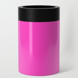 Solid Retro 80s Pink Can Cooler