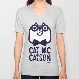 Cat Mc Catson V Neck T Shirt