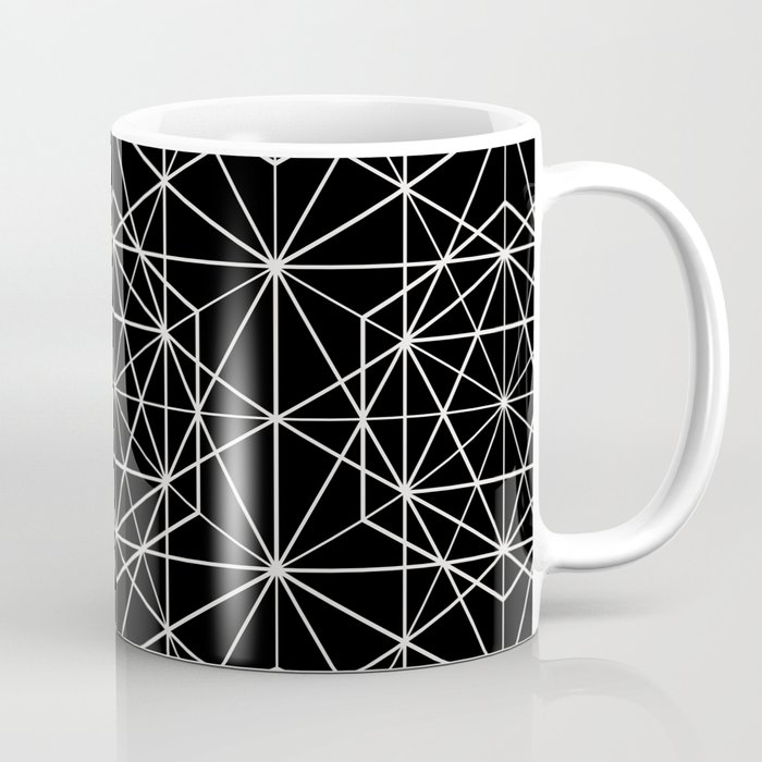 Islamic Motif - Geometric Pattern (White) Coffee Mug