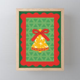 Christmas Bell Framed Mini Art Print
