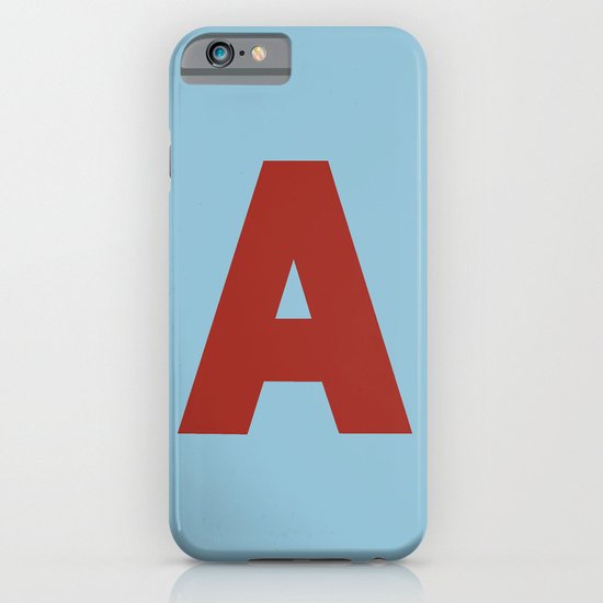 Red A iPhone & iPod Case