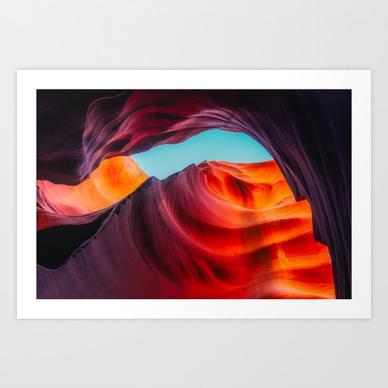 Fantasy Sun Cave Art Print