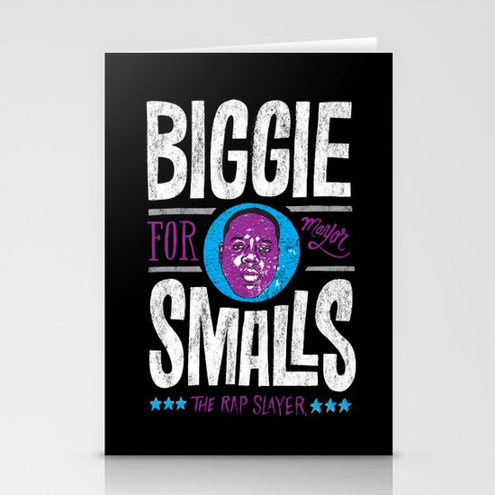 Biggie Smalls for Mayor v.2 Stationery Cards