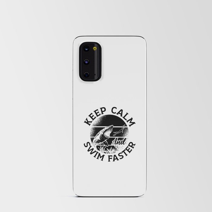 Freediver Keep Calm And Swim Faster Freediving Android Card Case