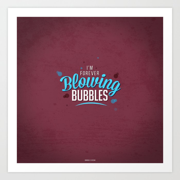 Hammers West Ham Anthem,10x8" Retro Metal Advert Sign Forever Blowing Bubbles 