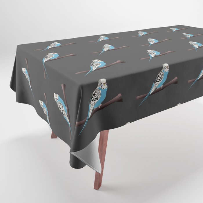 Blue Parakeet Tablecloth