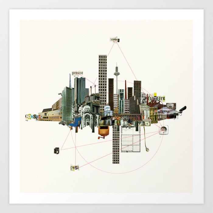 Collage City Mix 9 Art Print by Marko Köppe | Society6