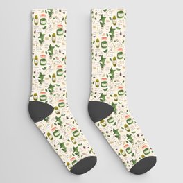 Pesto. Illustrated Recipe. Socks