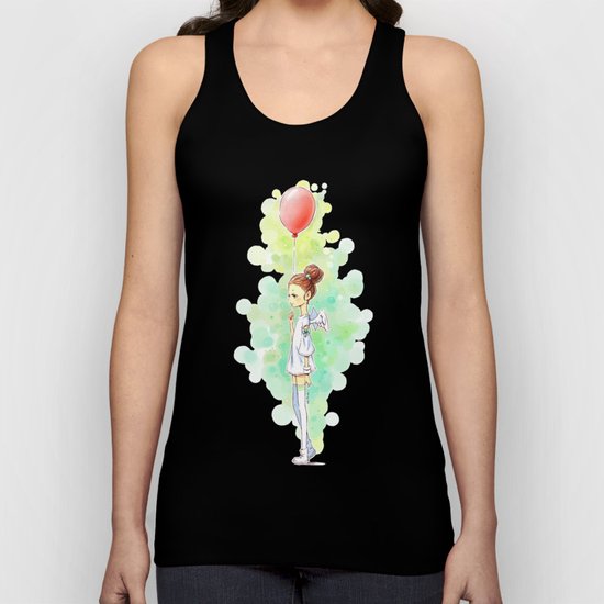 Balloon Girl Unisex Tank Top