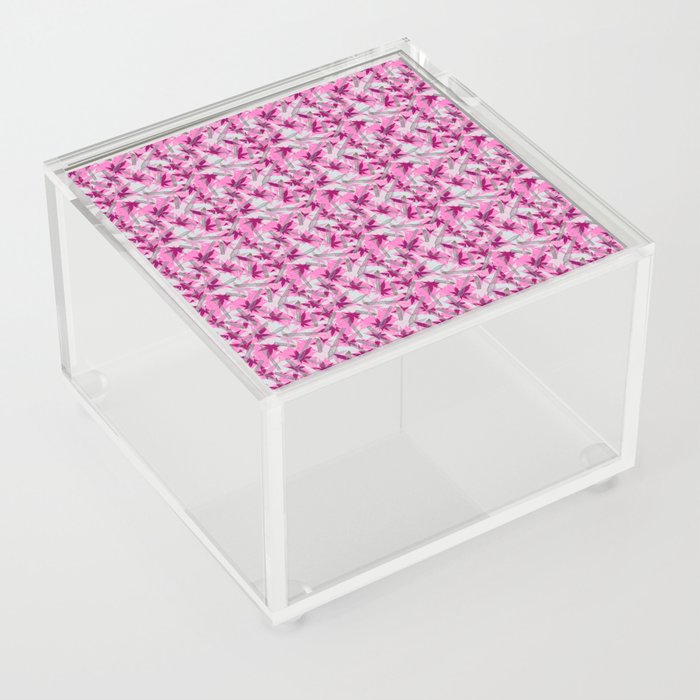 Pink Puffs Acrylic Box