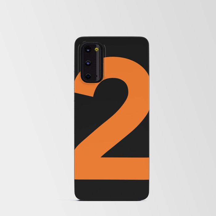 Number 2 (Orange & Black) Android Card Case